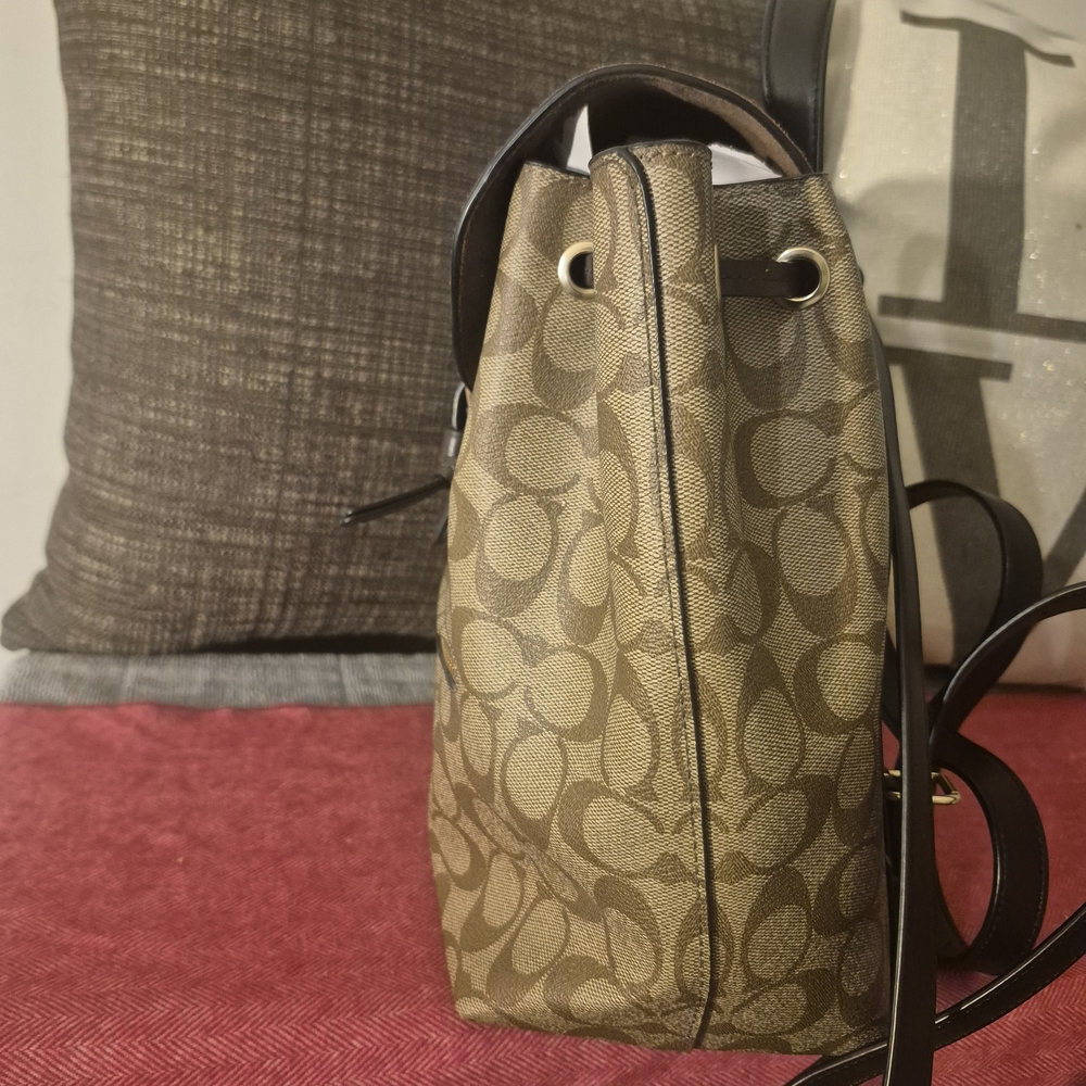 Coach Kleo Signature Backpack 11"L x 12"H x 5"D - Picture 4 of 7